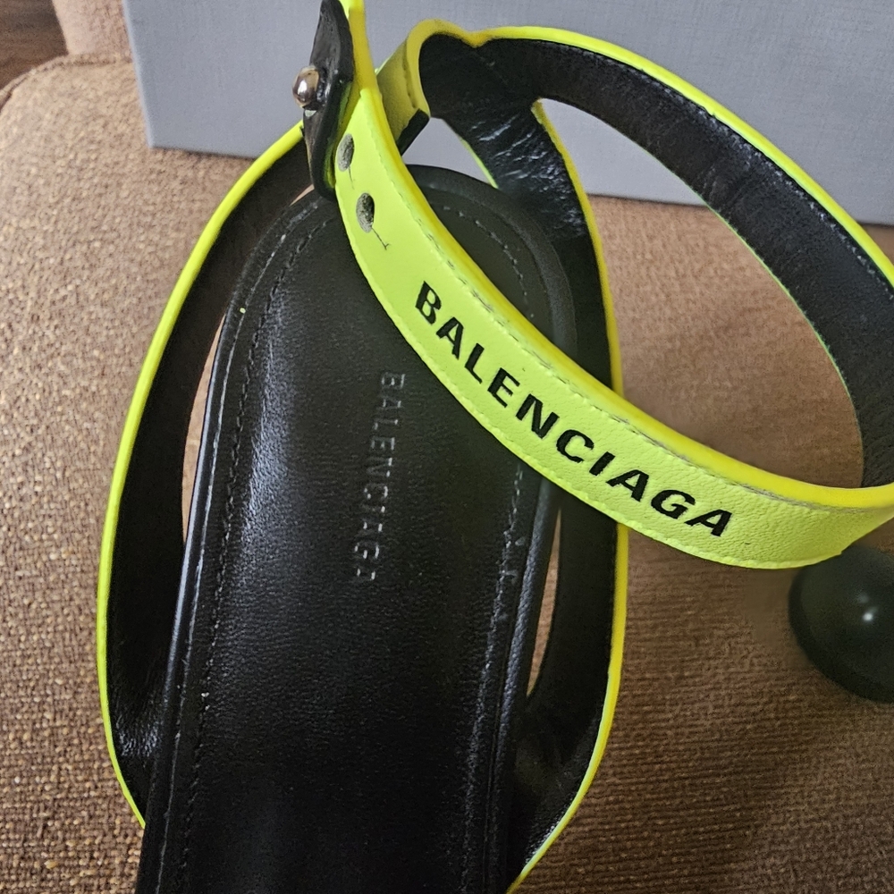 Balenciaga - Afterhour 90 leather sandals Size 37 - Picture 7 of 13